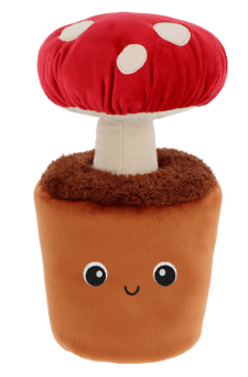 KEEL TOYS pliušinis gėlių vazonėlis Surprise Mushroom, 25 cm,  