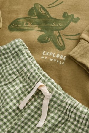 NEXT džemperis ir šortai, E60686, 62-68 cm