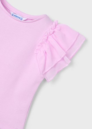 MAYORAL marškiniai trumpomis rankovėmis, mauve, 3013-25, 128 cm 