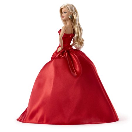 BARBIE HOLIDAY kolekcinė lėlė raudona suknele, JJX65 