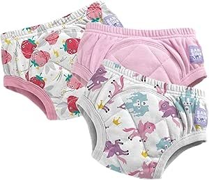 BAMBINO MIO mokomosios kelnaitės-atprastukės, 3-4 metai, 3 vnt., Girls combo pink, TP3-4.03GCPX 