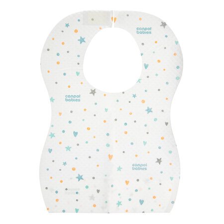 CANPOL BABIES vandeniui atsparūs vienkartiniai seilinukai su kišenėmis, 10 vnt., 1/800 