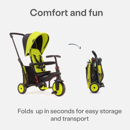 SmarTrike STR3 Plus sulankstomas triratukas-vežimėlis, žalias, 5021733 