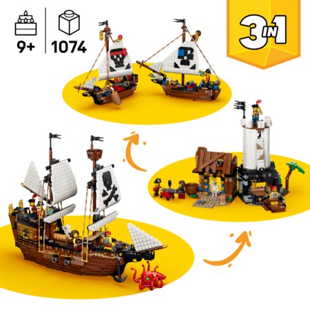 31387 LEGO® Creator Legendinis piratų laivas 