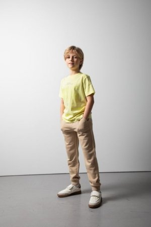 COCCODRILLO marškinėliai trumpomis rankovėmis, geltoni, WC6143203NBJ-004-164, 164 cm 