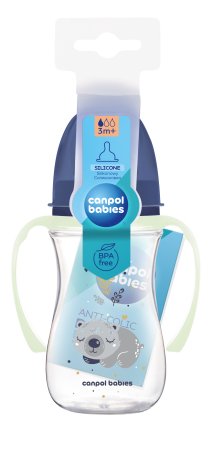 CANPOL BABIES Anti-colic buteliukas 240 ml EasyStart Sleepy Koala, 35/237_blu 