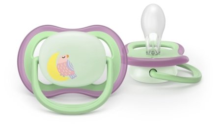 PHILIPS AVENT čiulptukai ULTRA AIR NIGHT, 6-18 mėn., 2 vnt., SCF376/29 