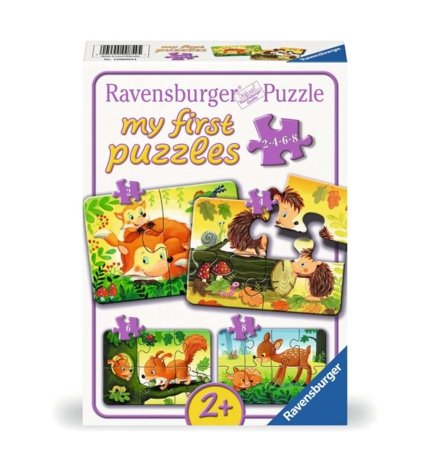 RAVENSBURGER mano pirmoji dėlionė Miško gyvūnai, 12000854 