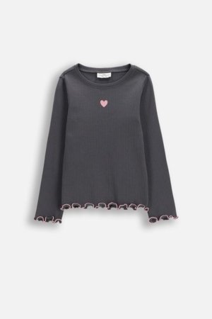 COCCODRILLO marškinėliai ilgomis rankovėmis, pilki, cm 