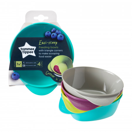TOMMEE TIPPEE dubenėliai EASY SCOOP, 4 vnt., 44671493 44671492