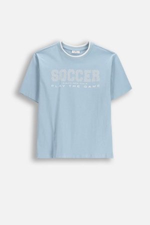 COCCODRILLO marškinėliai trumpomis rankovėmis, mėlyni, WC6143208MBJ-014-128, 128 cm 