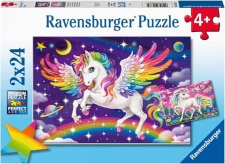 RAVENSBURGER PUZZLE dėlionė Vienaragis ir Pegasas, 2x24 det., 05677 4 