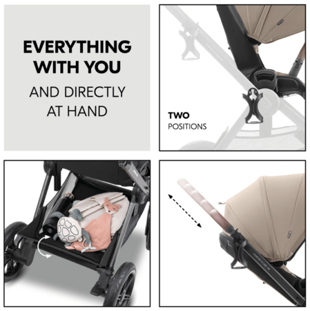 HAUCK universalus vežimėlis COMFORT N CARE AIR SET, Mocha, 165553 