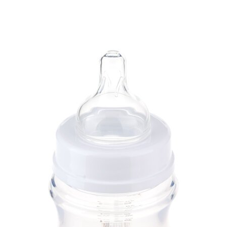 CANPOL BABIES plataus kaklelio buteliukas EASYSTART, colorful animals, 3-6 mėn+, 120 ml, 35/205 35/205