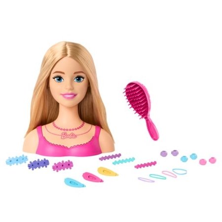 BARBIE Styling Head šviesių plaukų stilizavimo galva, HMD88 HMD88