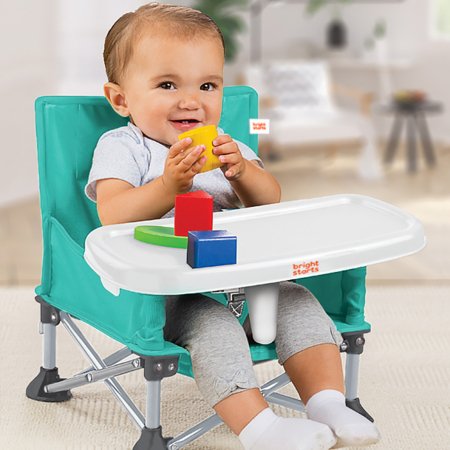 BRIGHT STARTS maitinimo kėdutė - busteris POP 'N SIT, TEAL, 17200 