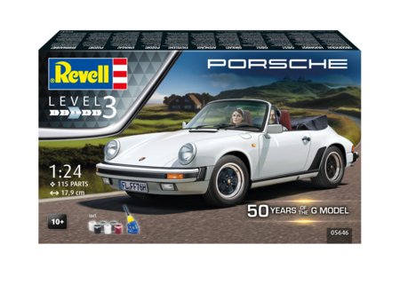 REVELL Porsche 911 G-Model Cabrio 50th anniversery automodelis, 05646 