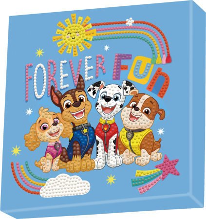 DIAMOND DOTS kūrybinis rinkinys piešimas deimantais Paw Patrol Forever Fun, 1629 deimantai,  DBX.084 DBX.084