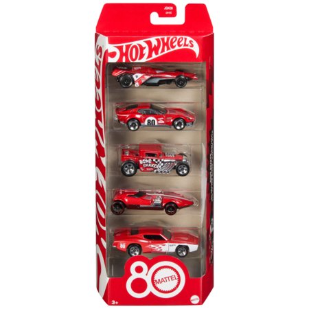 HOT WHEELS penkių automodeliukų rinkinys Mattel 80, JGK08 