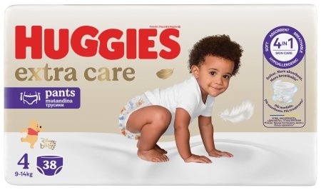 HUGGIES sauskelnės-kelnaitės, Elite Soft, 4 dydis, 9-14kg, 38 vnt, 2659721 2659721