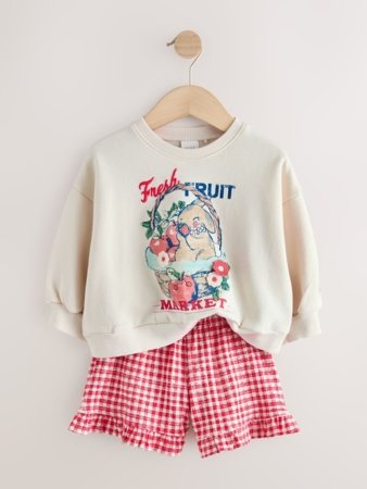 NEXT džemperis ir šortai, V09117, 104 cm 