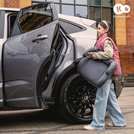 KINDERKRAFT automobilinė kėdutė I-SPARK 2 PLUS I-SIZE, 100-150 cm., Grey, KCISPA02GRYPL00 