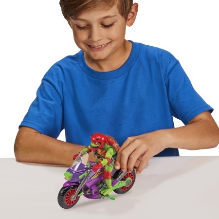 TMNT motociklas su figūrėle Raphael, 83432 83432
