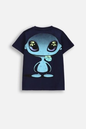 COCCODRILLO marškinėliai trumpomis rankovėmis COSMIC RAVE BOY KIDS, mėlyni, WC5143204CBK-015-122, 122 cm 