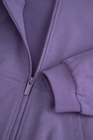 COCCODRILLO džemperis su gobtuvu, violetinis, cm 