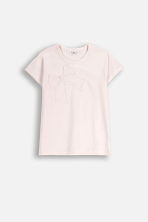 COCCODRILLO marškinėliai, kreminiai, ZC5143204FGJ-003-152, 152 cm 