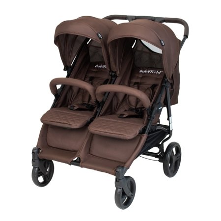 BABYTROLD sportinis vežimėlis dvyniams OS2, Chocolate, 13-82BRO 