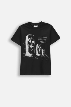 COCCODRILLO marškinėliai trumpomis rankovėmis, juodi, cm 