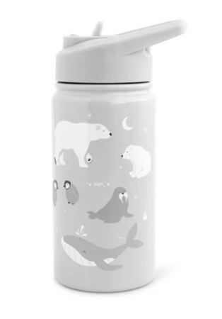SARO termo gertuvė su šiaudeliu, Polaris glacier gray, 350ml., 74507 
