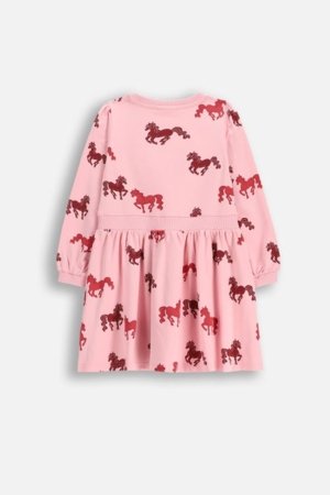 COCCODRILLO suknelė ilgomis rankovėmis, rožinė, WC6129101GGK-033-110, 110 dydis 