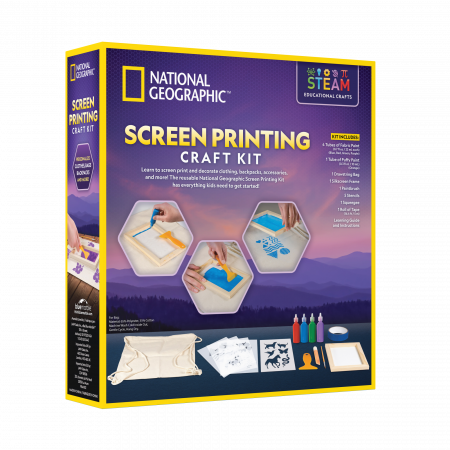 NATIONAL GEOGRAPHIC Rinkinys Screen Printing, RTPRINT RTPRINT