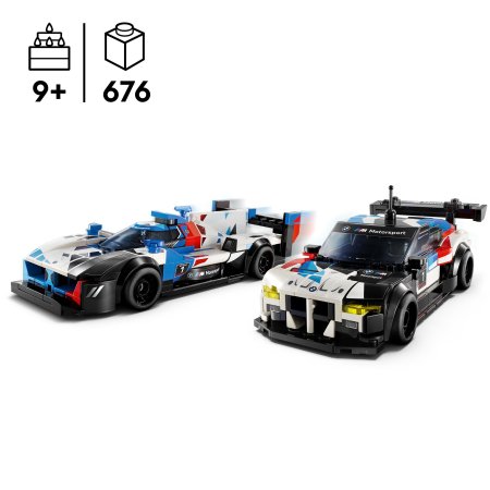 76922 LEGO® Speed Champions Lenktyniniai automobiliai BMW M4 GT3 ir BMW M Hybrid V8 