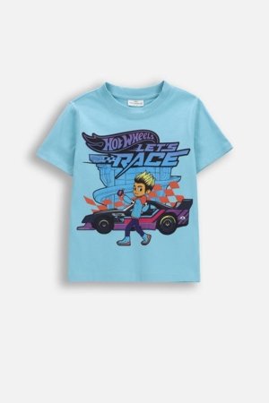 COCCODRILLO marškinėliai trumpomis rankovėmis, mėlyni, WC6143204LBD-014-098, 98 