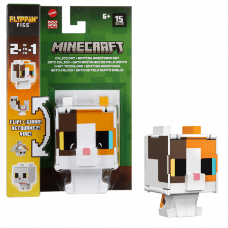 MINECRAFT Flipping Fings figūrėlė asort., HTL43 