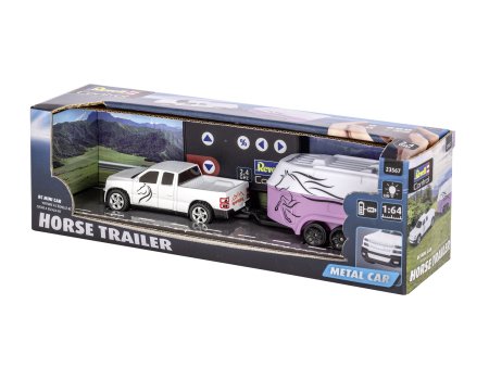 REVELL mini RC automobilis su arklių priekaba, 23567 