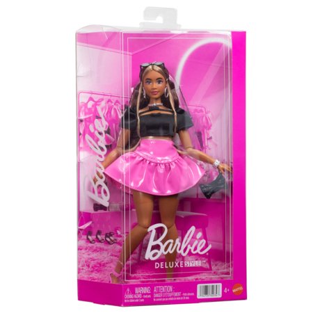 BARBIE DELUXE FASHIONISTAS mados lėlė rožiniu sijonu, JJN74 