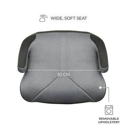 KINDERKRAFT automobilinė kėdutė I-BOOST 2, i-Size, pilka, KCIBOO02GRY0000 