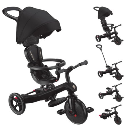 GLOBBER triratukas Explorer Trike 4in1, juodas, 634-120 