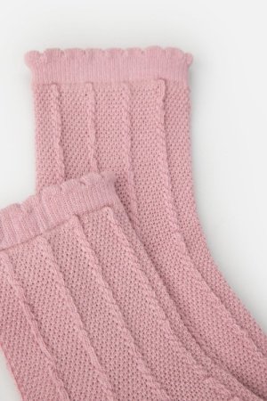 COCCODRILLO kojinės SOCKS GIRL, powder pink, WC4382218SOG-033-036,   