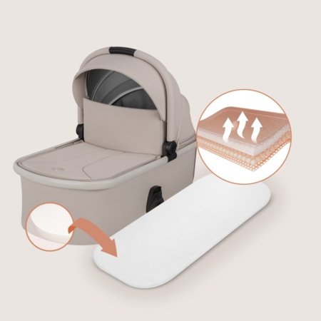 LIONELO universalus vežimėlis LAYLA 3in1, Beige sand, LO-LAYLA 3IN1 