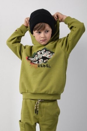COCCODRILLO džemperis SPORTS BOY KIDS, žalias, ZC5132301SBK-012-104, 104 cm 