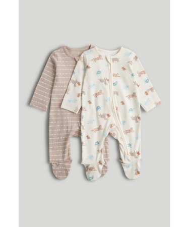 MOTHERCARE šliaužtinukas ilgomis rankovėmis 2 vnt., AV59101 56 cm 