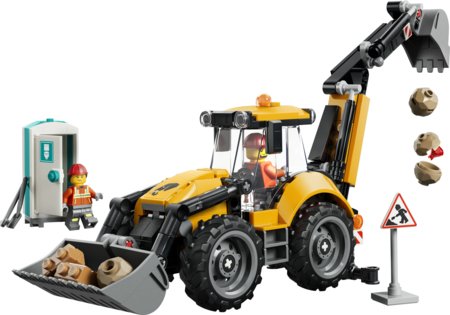 60480 LEGO® City Geltonas ekskavatorius-krautuvas 