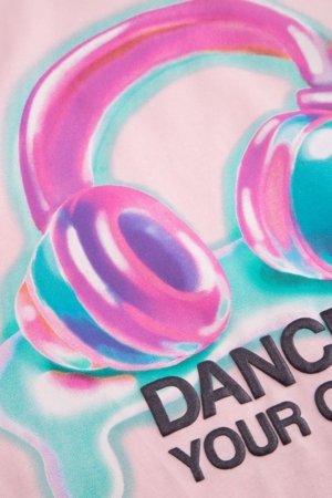 COCCODRILLO marškinėliai trumpomis rankovėmis, rožiniai, WC6143201SGJ-007-128, 128 cm 