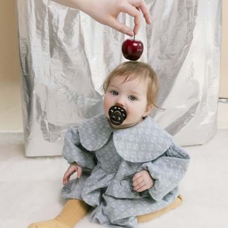 BIBS čiulptukai COLOUR ROUND RETRO BOW, 6-18 mėn., 2 vnt. 