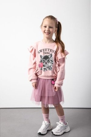 COCCODRILLO sijonas CRAFT PUNK GIRL KIDS, rožinis, ZC5124201CGK-033-122, 122 cm 